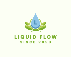 Organic Natural Liquid Droplet  logo design