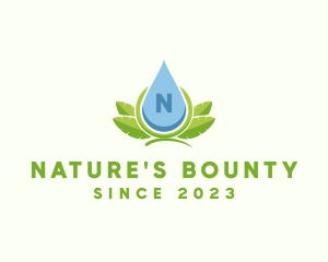 Organic Natural Liquid Droplet  logo design