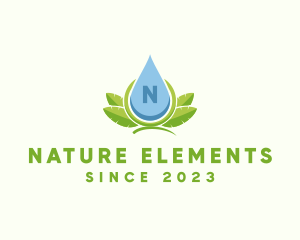 Organic Natural Liquid Droplet  logo design