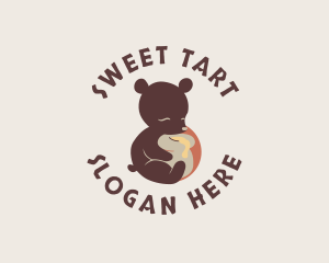 Honey Bear Animal logo design