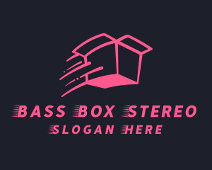 Pink Delivery Box logo design