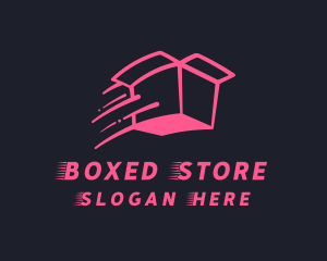 Pink Delivery Box logo design