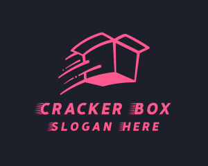 Pink Delivery Box logo design