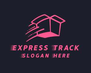 Pink Delivery Box logo design