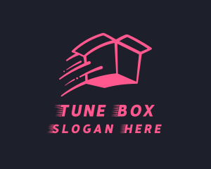 Pink Delivery Box logo design