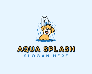 Dog Grooming Bath logo design