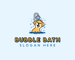 Dog Grooming Bath logo design