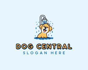 Dog Grooming Bath logo design