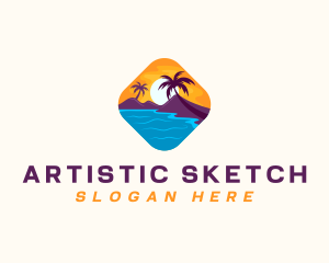 Nature Island Travel logo design