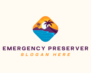 Nature Island Travel logo design