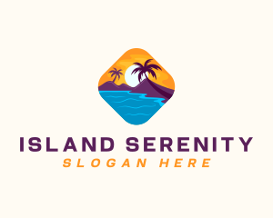 Nature Island Travel logo design