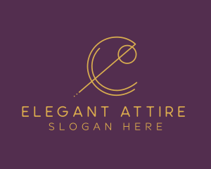 Elegant Geometric Letter E logo design