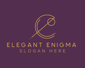 Elegant Geometric Letter E logo design