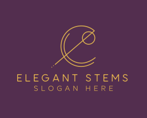 Elegant Geometric Letter E logo design