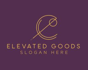 Elegant Geometric Letter E logo design