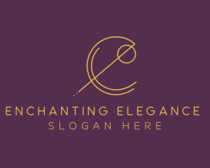 Elegant Geometric Letter E logo design