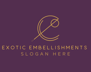 Elegant Geometric Letter E logo design