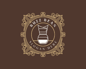 Luxury Drip Coffee Cafe logo design