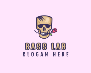 Skull Rose Avatar logo design