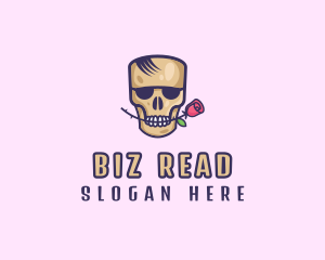 Skull Rose Avatar logo design