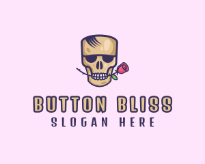 Skull Rose Avatar logo design