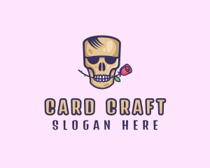 Skull Rose Avatar logo design