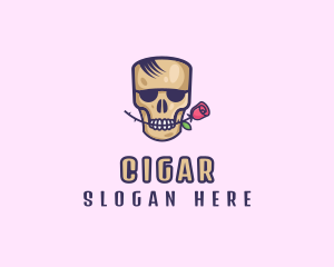 Skull Rose Avatar logo design