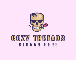 Skull Rose Avatar logo design