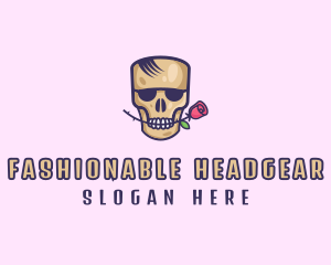 Skull Rose Avatar logo design