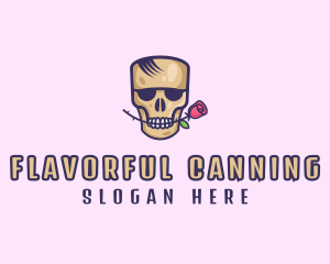 Skull Rose Avatar logo design