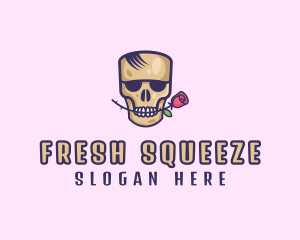 Skull Rose Avatar logo design