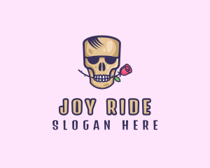 Skull Rose Avatar logo design