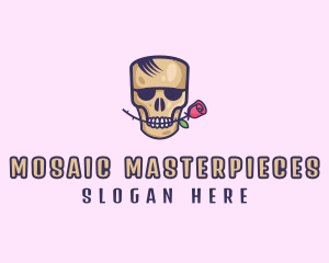 Skull Rose Avatar logo design