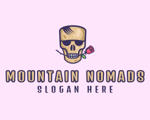 Skull Rose Avatar logo design