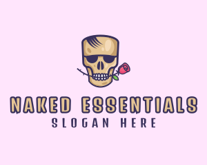 Skull Rose Avatar logo design