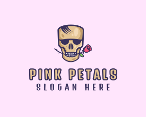 Skull Rose Avatar logo design