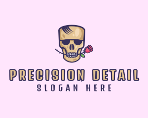 Skull Rose Avatar logo design