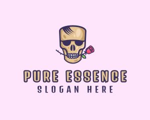 Skull Rose Avatar logo design