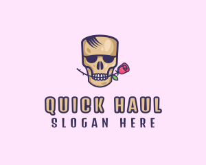 Skull Rose Avatar logo design