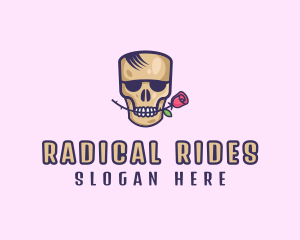 Skull Rose Avatar logo design