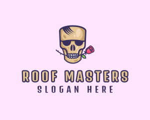 Skull Rose Avatar logo design