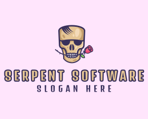 Skull Rose Avatar logo design