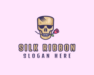 Skull Rose Avatar logo design