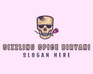 Skull Rose Avatar logo design