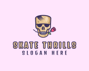 Skull Rose Avatar logo design