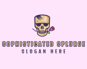 Skull Rose Avatar logo design