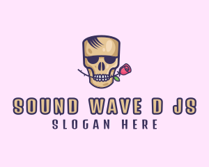 Skull Rose Avatar logo design