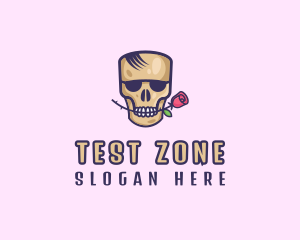 Skull Rose Avatar logo design