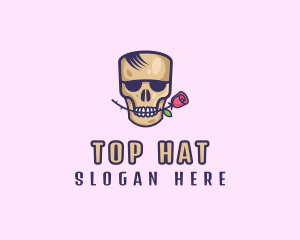 Skull Rose Avatar logo design