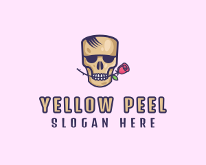 Skull Rose Avatar logo design